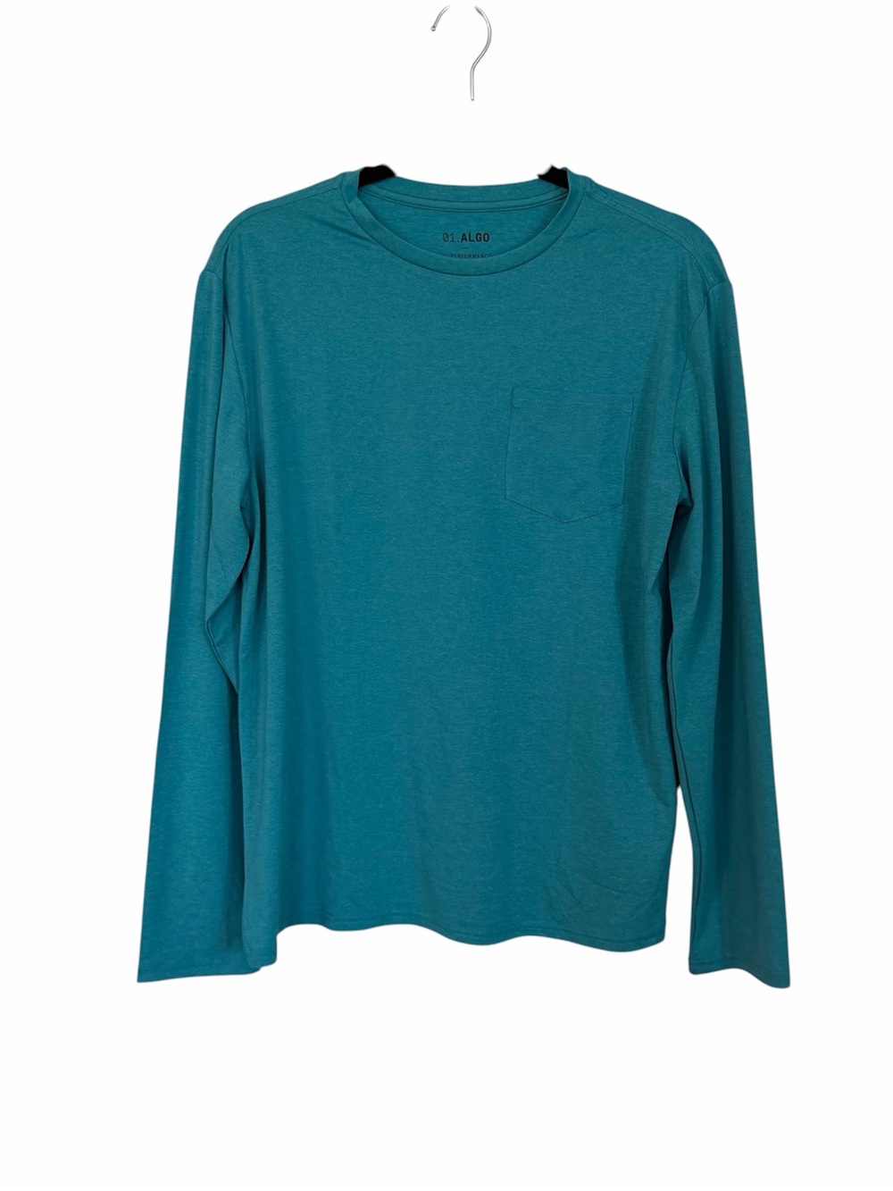 01. Algo Boys Aqua Blue Performance Moisture Wicking Shirt Sz XL NWOT